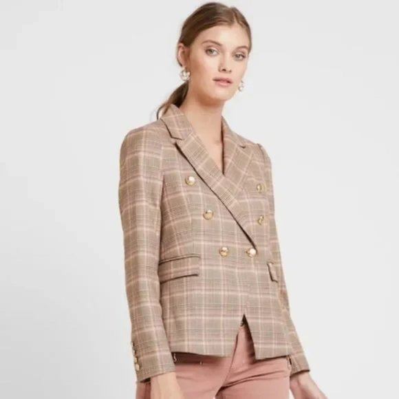 Mos Mosh Beliz Fara Plaid Blazer EU 36/US 6 - Picture 1 of 15
